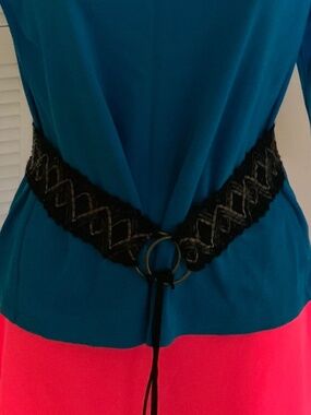 Lace belt, colour black, brown